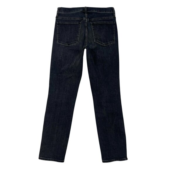 J.CREW DENIM 9" Vintage Straight Jeans Size 28 Waist Gray Black Denim Ankle Crop - Picture 5 of 11